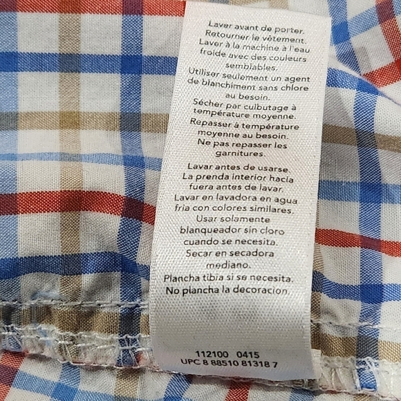 Carter's Toddler Boys Plaid Collared Button Down Dress Shirt, Size 12M - Picture 6 of 6